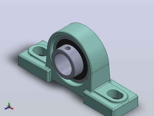 轴承座User Library-UCP205 PILLOW BLOCK -1