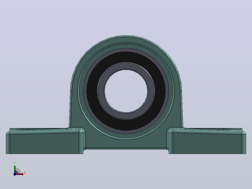 轴承座User Library-UCP205 PILLOW BLOCK -1前视缩略图