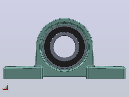 轴承座User Library-UCP205 PILLOW BLOCK -1后视缩略图