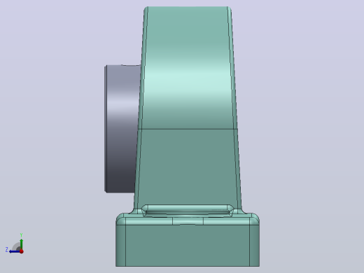 轴承座User Library-UCP205 PILLOW BLOCK -1右视缩略图