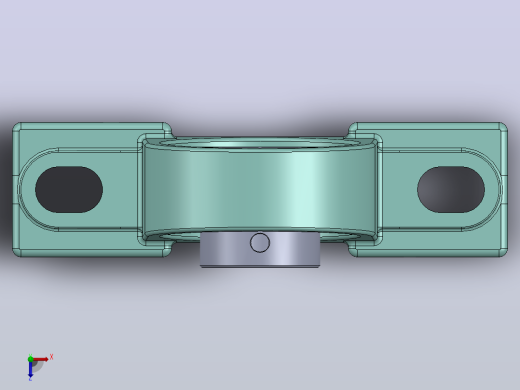 轴承座User Library-UCP205 PILLOW BLOCK -1俯视缩略图
