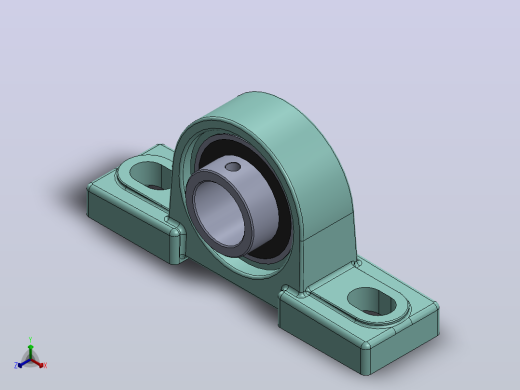 轴承座User Library-UCP205 PILLOW BLOCK -1正等轴测缩略图