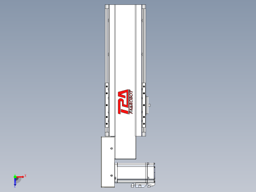 皮带直线轴半封闭可选导轨TPA-HNB-120D-110-L150-ML-C-P40-N3俯视缩略图
