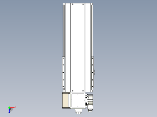 皮带直线轴半封闭可选导轨TPA-HNB-220D-176-L250-LP-Y-P1K-N3俯视缩略图