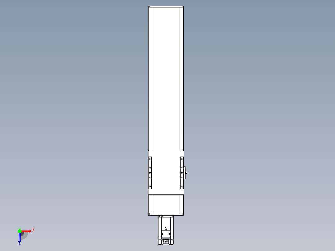 滚珠丝杠直线轴带导轨全封闭TPA-HCR-140D-2010C-L550-M-Y-P40-N3俯视图