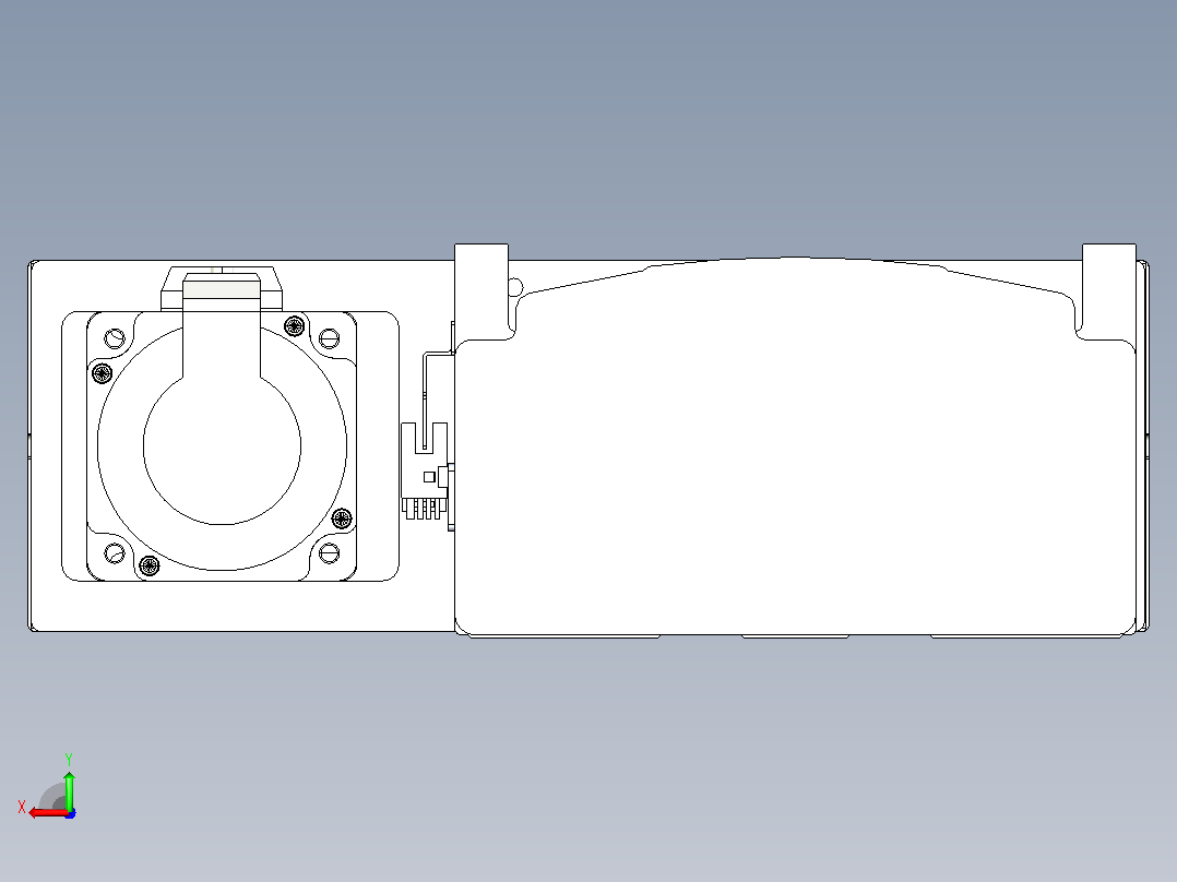 日规模组半封闭丝杆TPA-HNR-202D-2510C-L600-MR-C-P75-N3后视图