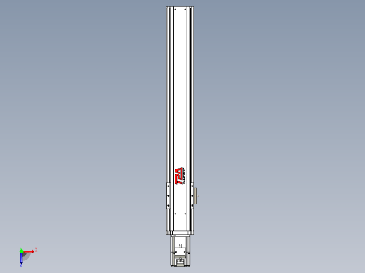 日规模组半封闭丝杆TPA-HNR-85S-1610C-L500-M-C-P20-N3俯视缩略图