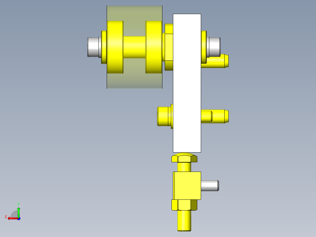 同步传送带用张力装置后视图