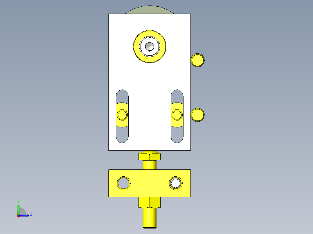 同步传送带用张力装置左视图