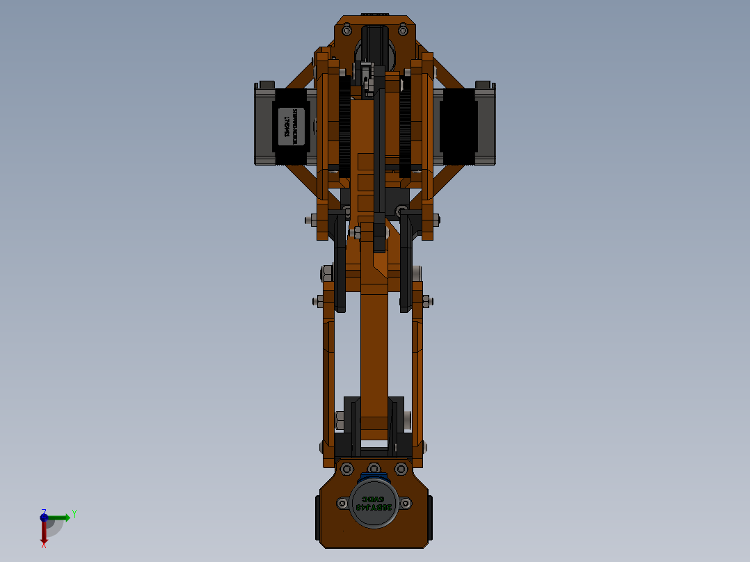 Robot Arm - Community Version CAD俯视图