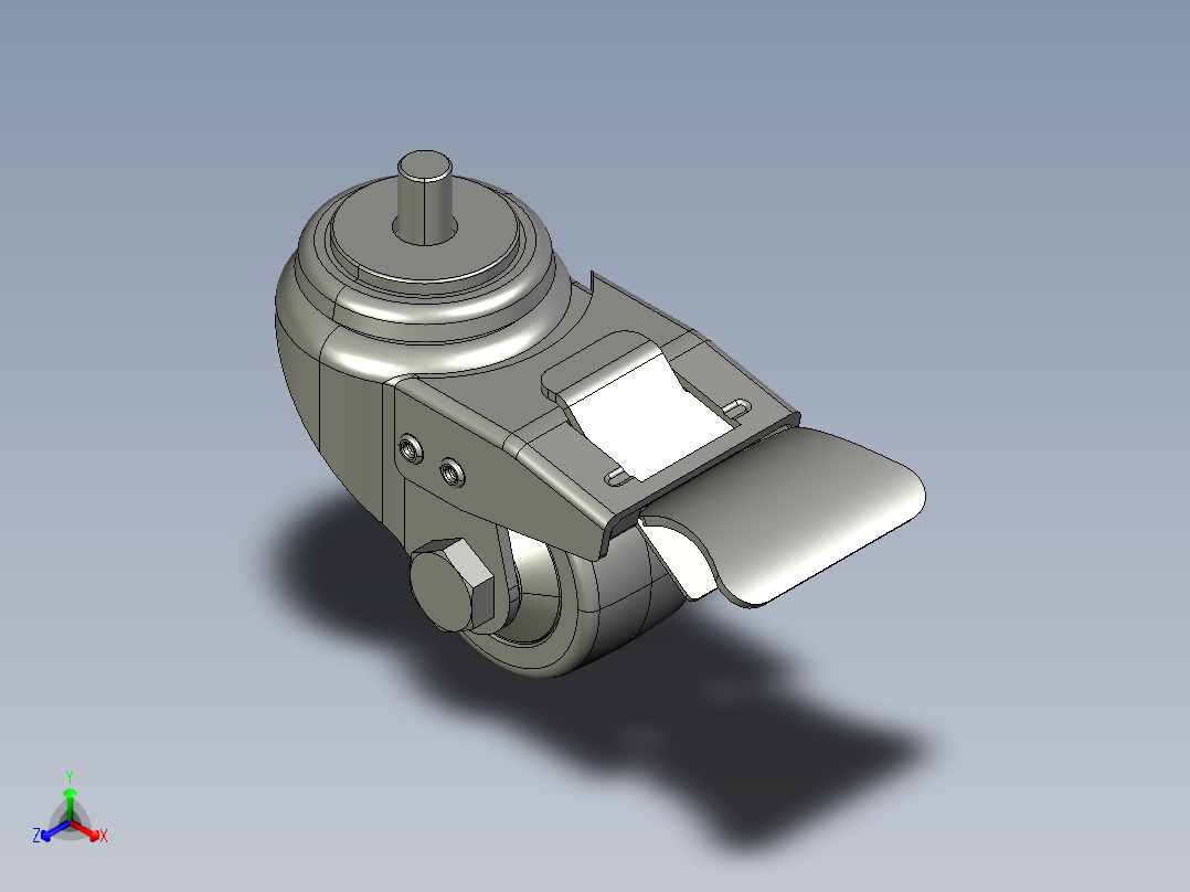 l两个轮子（2寸脚轮刹车