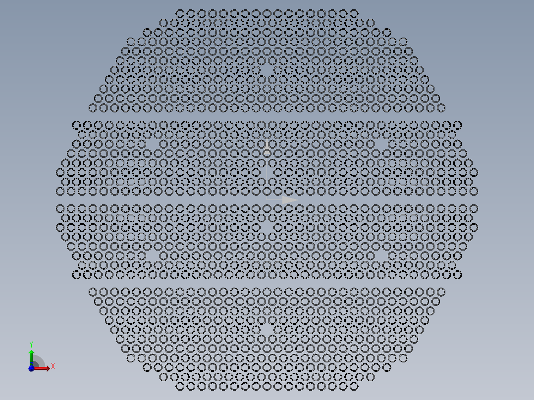零件-列管（全部）前视图