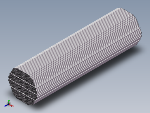 零件-列管（全部）正等轴测缩略图