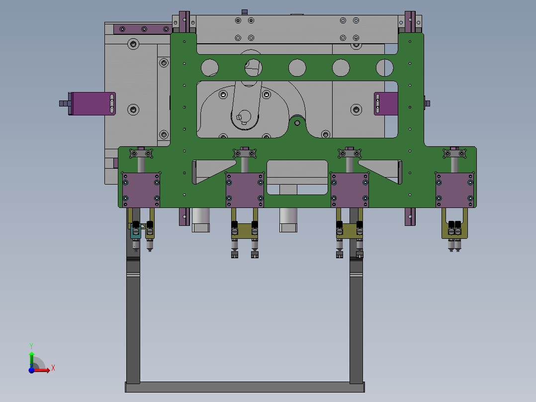 凸轮移载机构3D数模图纸 Solidworks设计 附STEP前视图