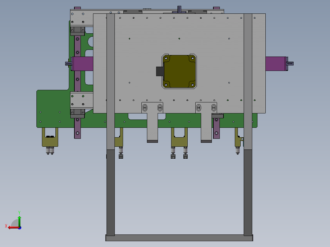 凸轮移载机构3D数模图纸 Solidworks设计 附STEP后视图
