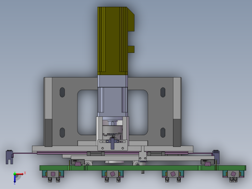 凸轮移载机构3D数模图纸 Solidworks设计 附STEP俯视缩略图