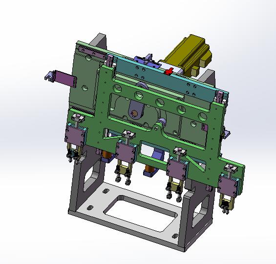 凸轮移载机构3D数模图纸 Solidworks设计 附STEP