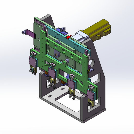 凸轮移载机构3D数模图纸 Solidworks设计 附STEP缩略图