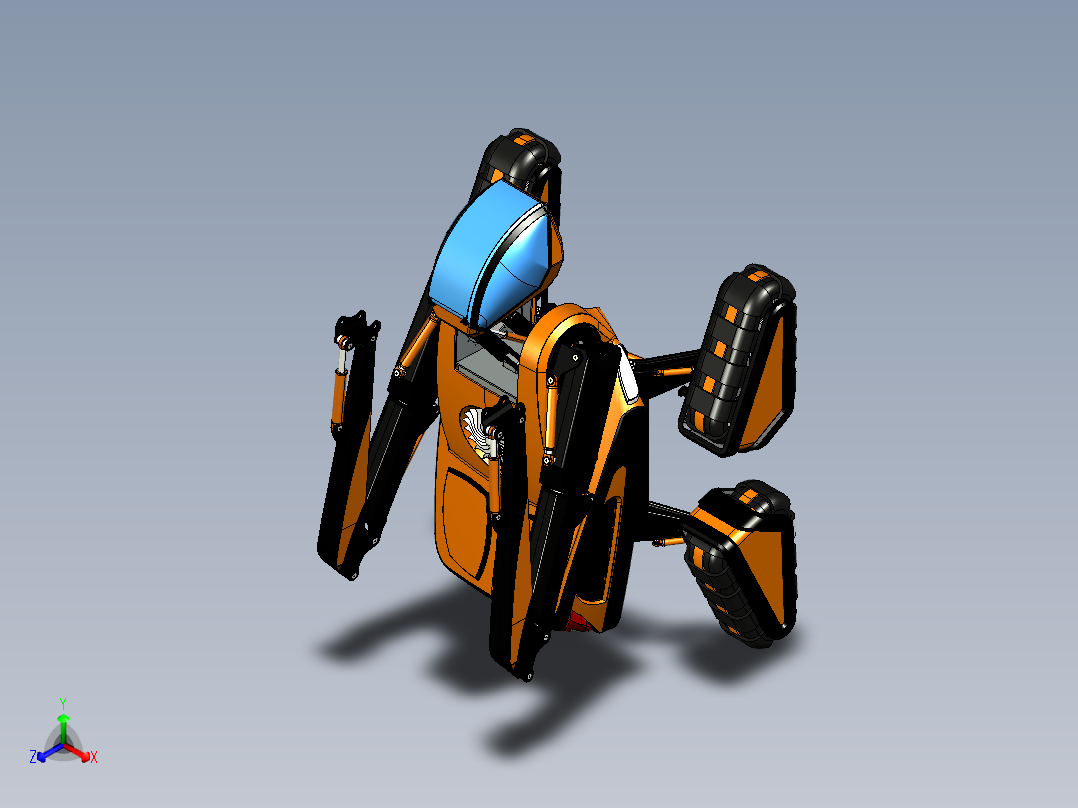 B04-四足履带机器人