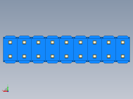 彩色公头100mil（2.54mm）系列-DS1021_blue_2x09p_100mil_Type43_rev1.0后视缩略图