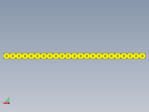 彩色公头100mil（2.54mm）系列-DS1021_yellow_1x23p_100mil_Type5_rev1.0后视缩略图