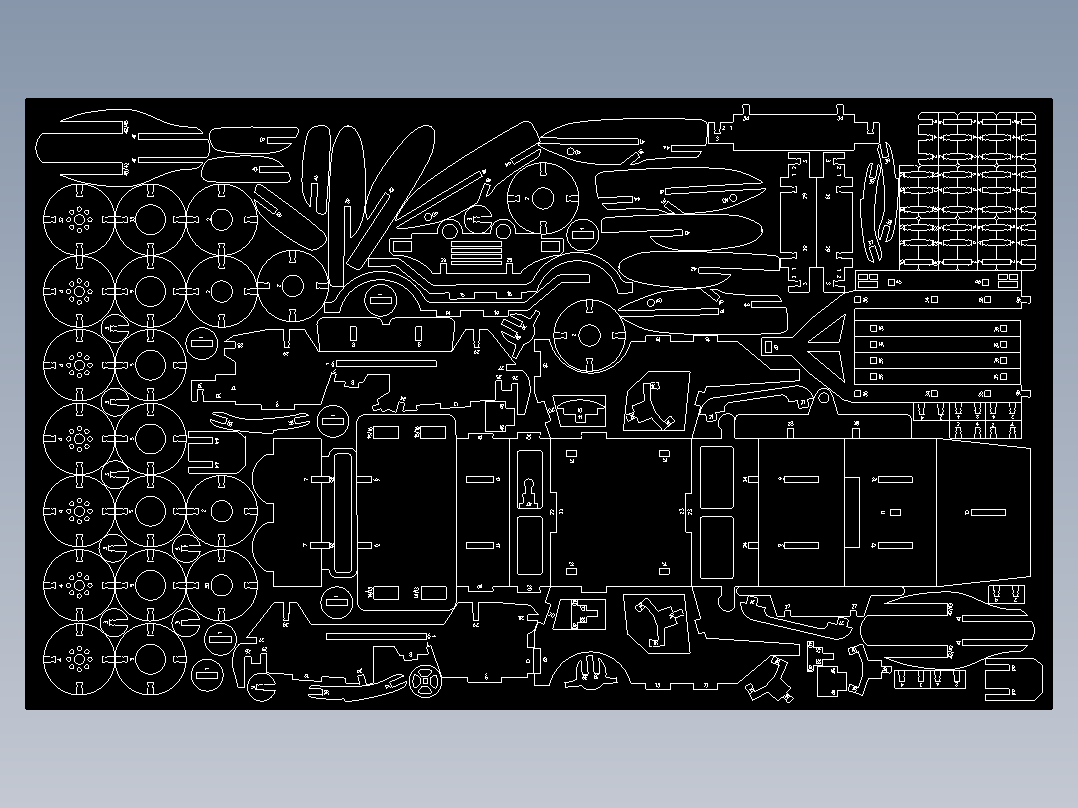 吉普车激光切割立体CAD