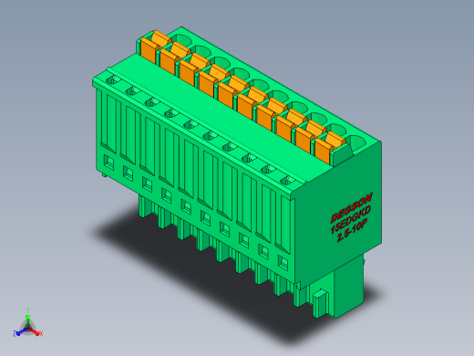 DEGSON 15EDG 系列 2.5mm 接线端子包-15EDGKD-2.5-10P-14-00AH