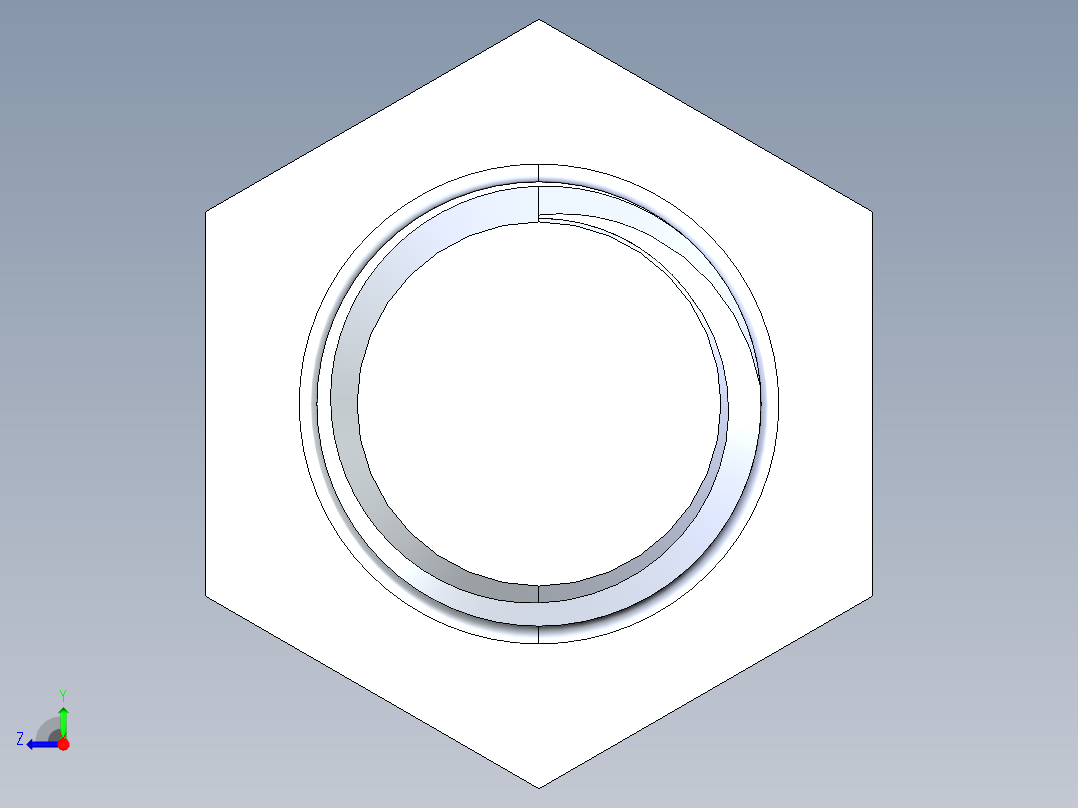 UNC 六角螺栓-Hex Bolt 0.750-10 x 2右视图