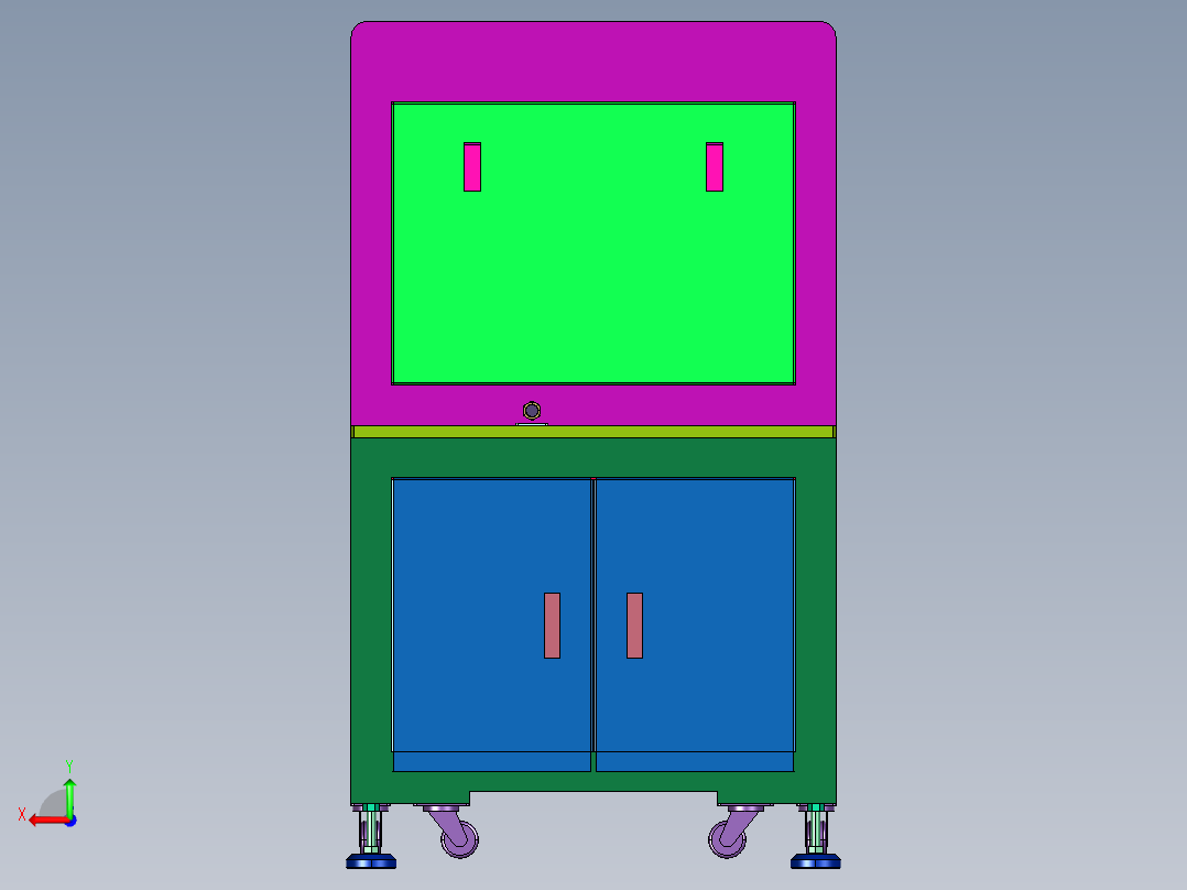 电容触摸屏预本压一体机后视图