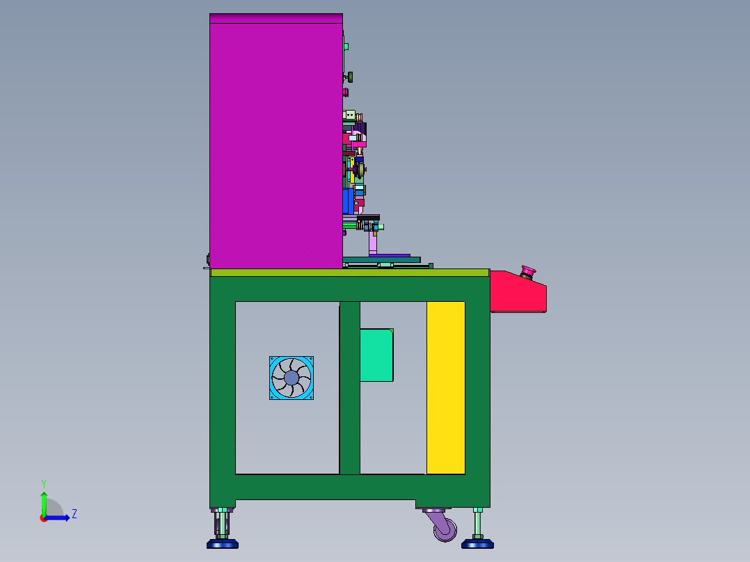 电容触摸屏预本压一体机左视图