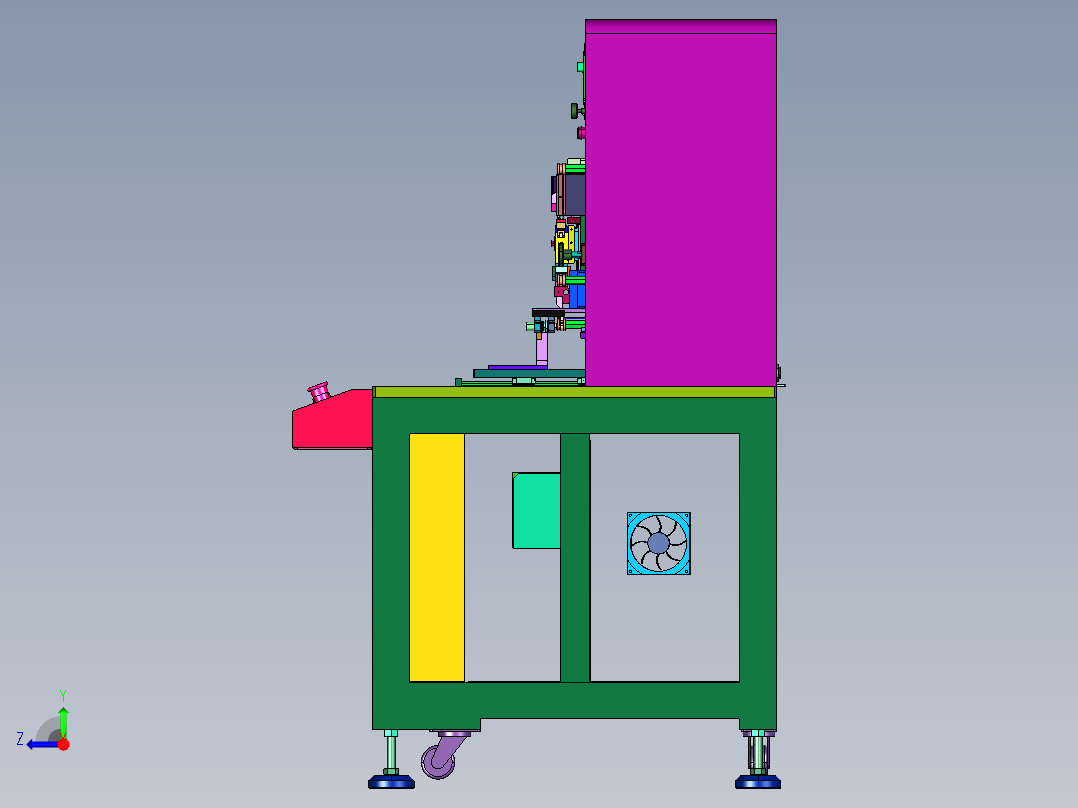 电容触摸屏预本压一体机右视图