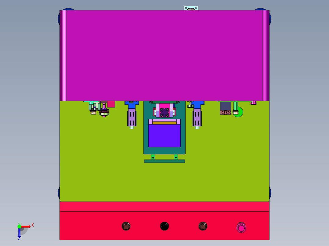 电容触摸屏预本压一体机俯视图