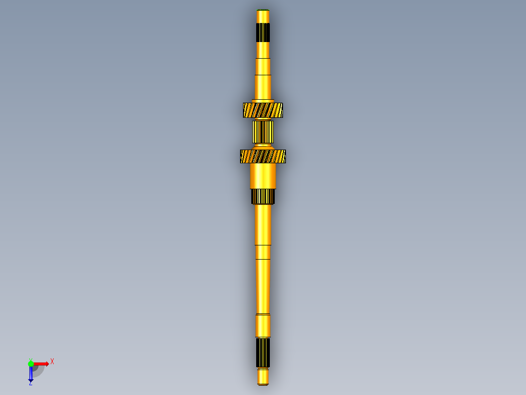 某轿车手动五档变速器设计及有限元分析【含三维catia+CAD图+文档】俯视图