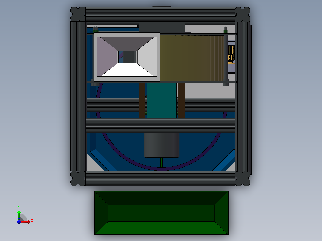 大蒜剥皮机(3)前视图