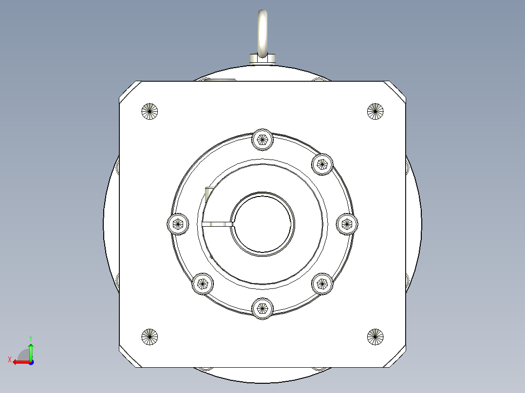 多摩川行星减速机TB-180-L1-35KA后视图