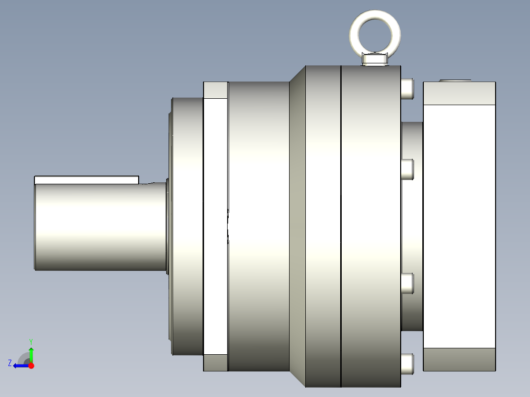 多摩川行星减速机TB-180-L1-35KA右视图
