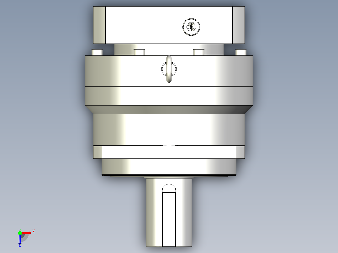 多摩川行星减速机TB-180-L1-35KA俯视图