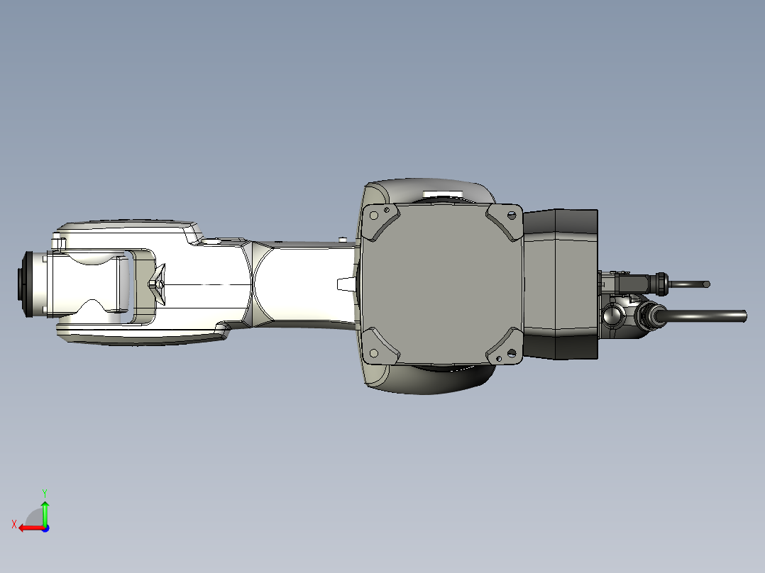 KUKA KR10_R900-2六轴工业机器人模型资料后视图