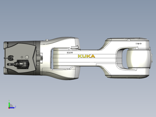 KUKA KR10_R900-2六轴工业机器人模型资料左视缩略图