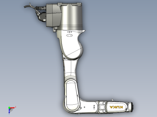 KUKA KR10_R900-2六轴工业机器人模型资料俯视缩略图
