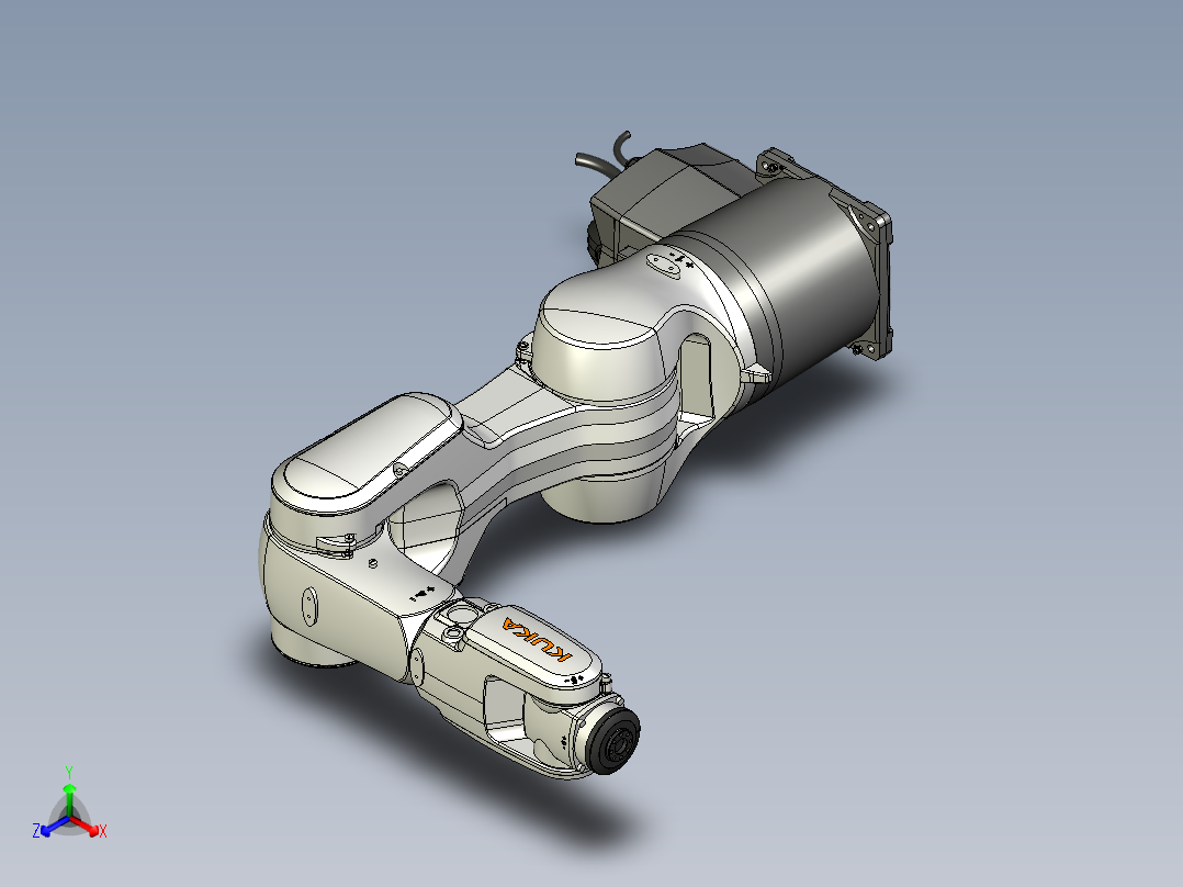 KUKA KR10_R900-2六轴工业机器人模型资料正等轴测图