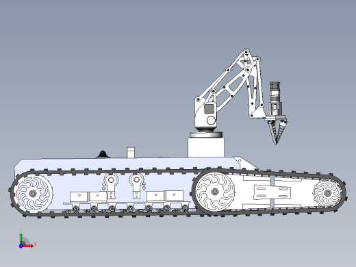 泳池清洁机器人三维建模前视缩略图