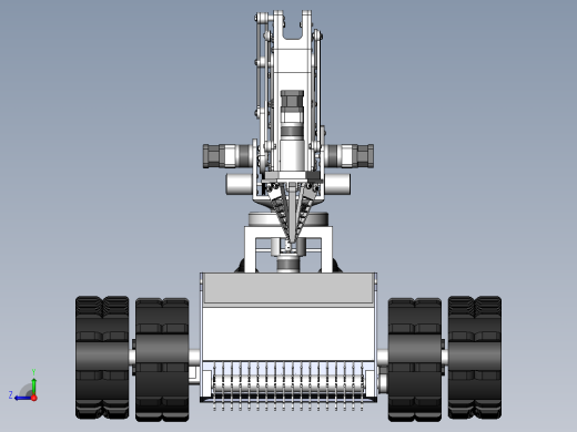 泳池清洁机器人三维建模右视缩略图