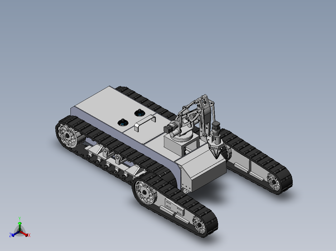 泳池清洁机器人三维建模正等轴测图