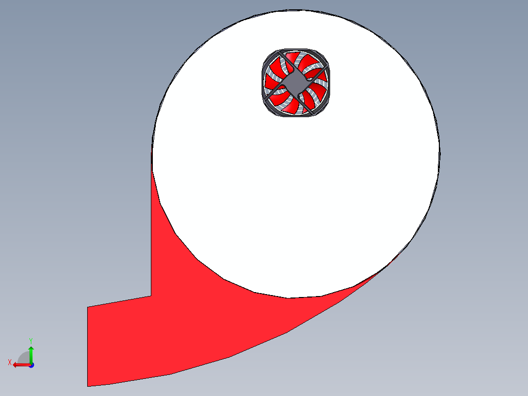 粮食（谷物）烘干机设计1后视图