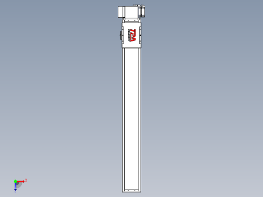 同步带全封闭直线模组TPA-HCB-110D-90-L800-RP-C-P40-N3俯视缩略图