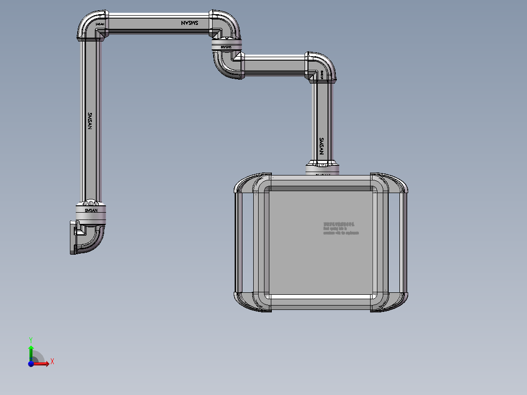 向下锤子墙座+转角+转角+箱体连接器+控制箱