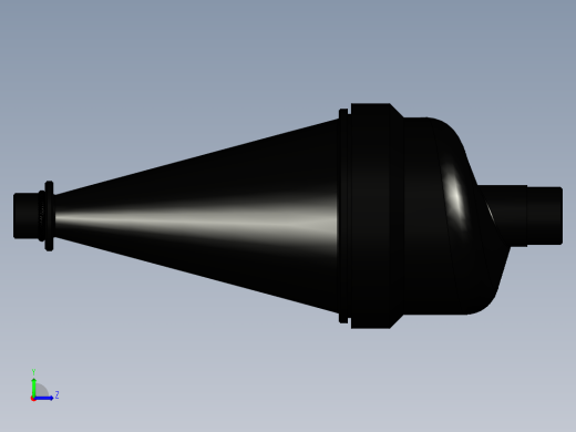 水力旋流器沉砂分离器1英寸BSPM塑料左视缩略图