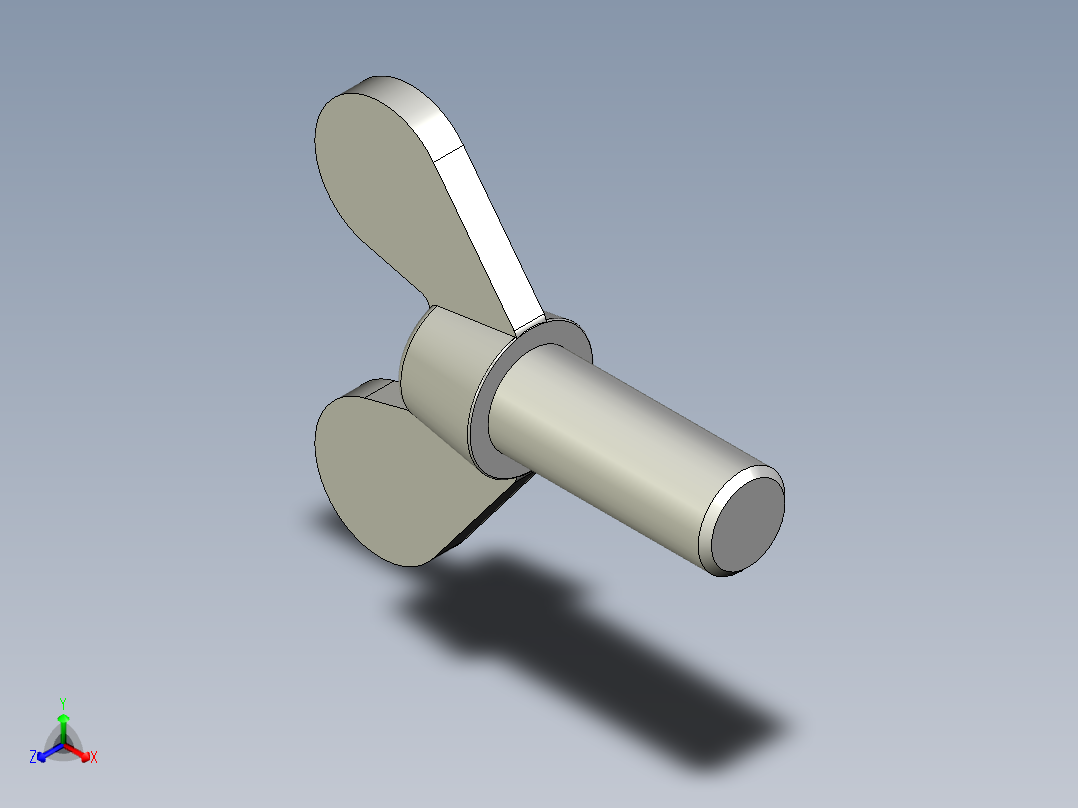 带耳螺钉-DIN_316_Wing_screws_20x2.5x50-42.5-29_90_6.9_46.5_20.stp正等轴测图