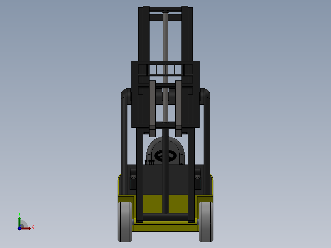 叉车简易模型前视图
